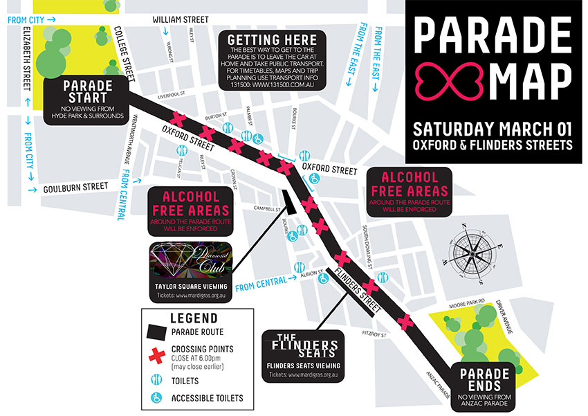 2014 Parade map