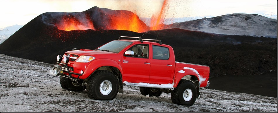 Toyota HiLux drives to the heart of Iceland’s Eyjafjallajökull volcano