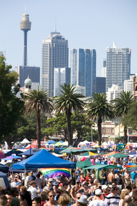 Sydney Gay and Lesbian Mardi Gras' Fair Day is a highlight of the city's LGBTI social calendar. (PHOTO: Ann-Marie Calilhanna; Star Observer)