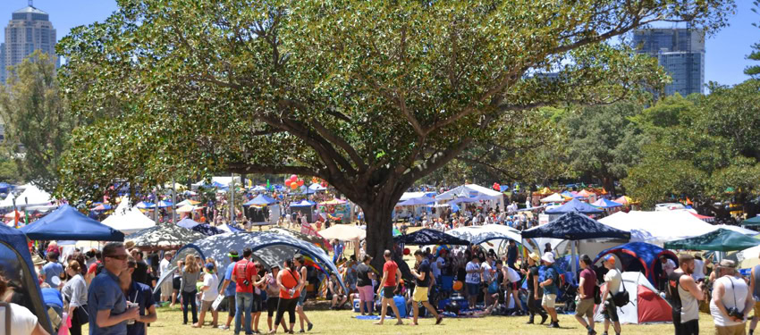 Sydney Gay and Lesbian Mardi Gras' Fair Day is a highlight of the city's LGBTI social calendar. (PHOTO: Ann-Marie Calilhanna; Star Observer)