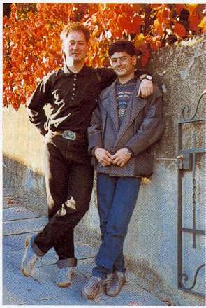 Timothy Conigrave and John Caleo in Europe in 1985.