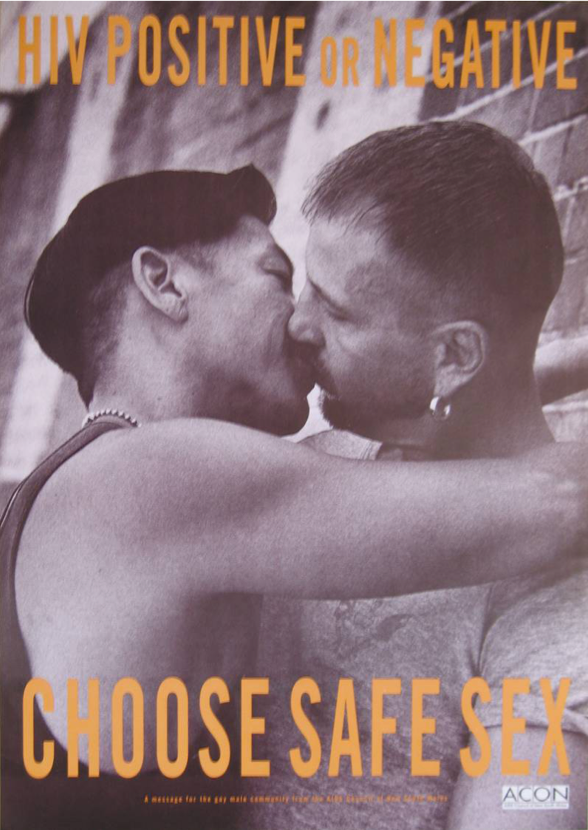 ACON's choose safe sex advert from 1994.
