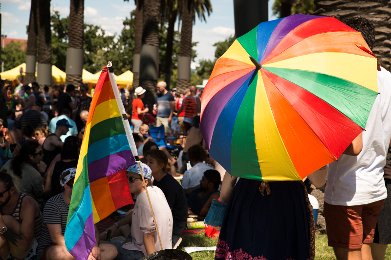 More than 100,000 people were estimated to have attended Midsumma Carnival throughout the day yesterday. (PHOTO: Burke Photography; Star Observer)