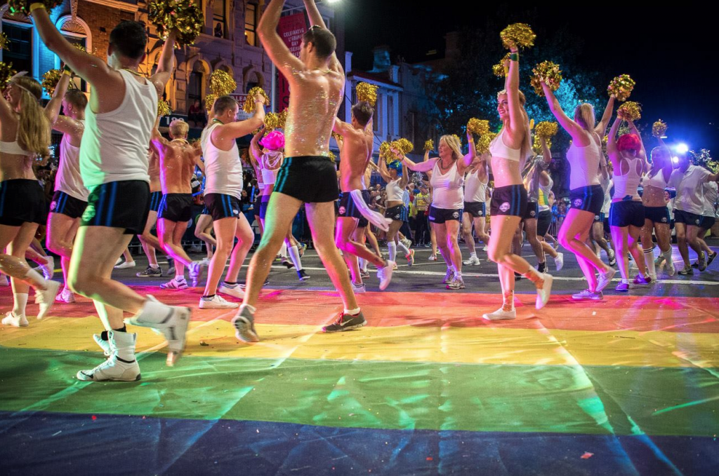 Dr Mark's Marching Academy in the 2015 Sydney Gay and Lesbian Mardi Gras Parade (Supplied photo)