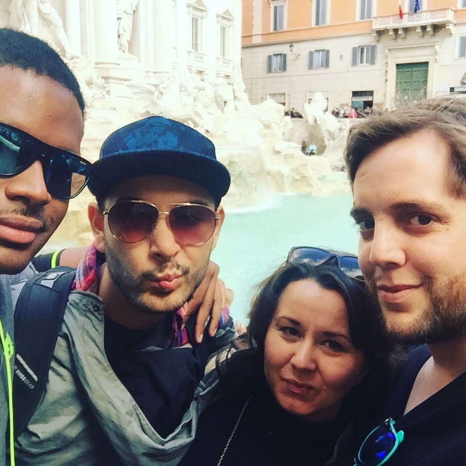 Serving Trevi Fountain realness. Shannon and her friends do Rome. Photo: Supplied.