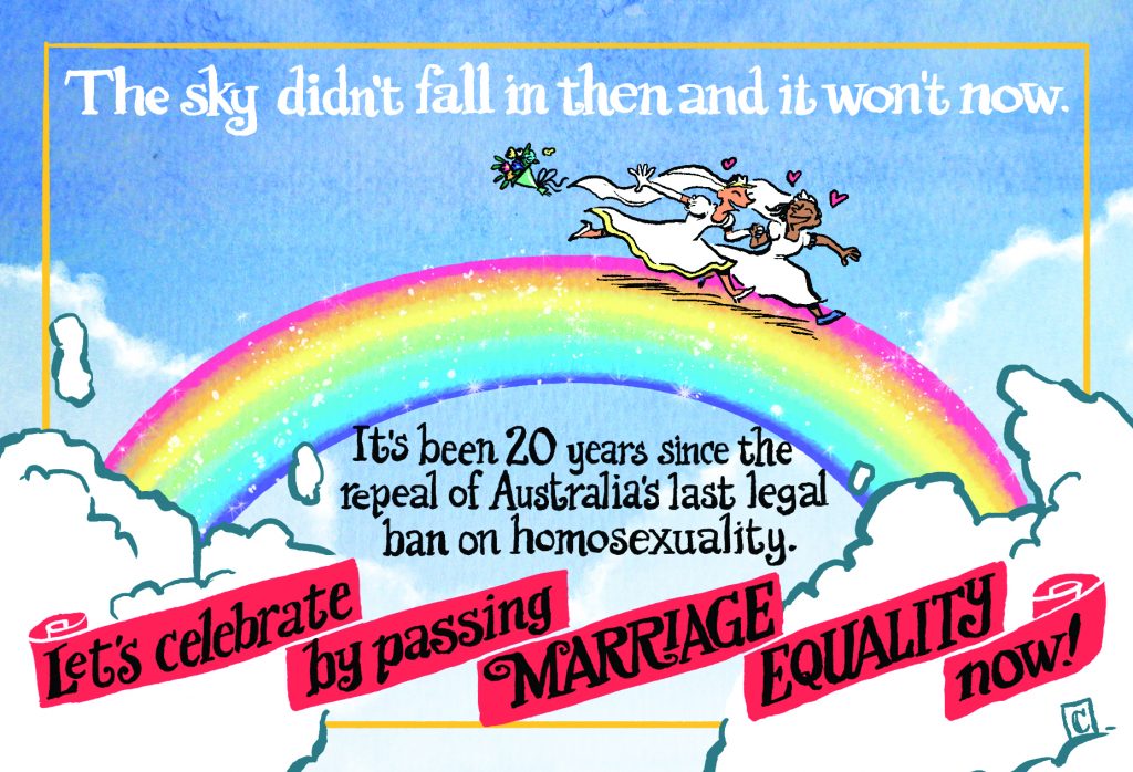 tasmania postcard marriage