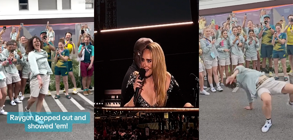 Adele Stops Concert To Rave About Raygun & Her Viral Olympics Breakdancing