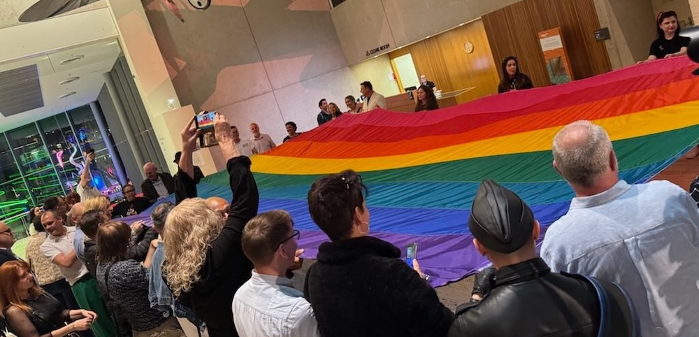 Brisbane Pride Gifts Historic Gilbert Baker Pride Flag To The Queensland Museum