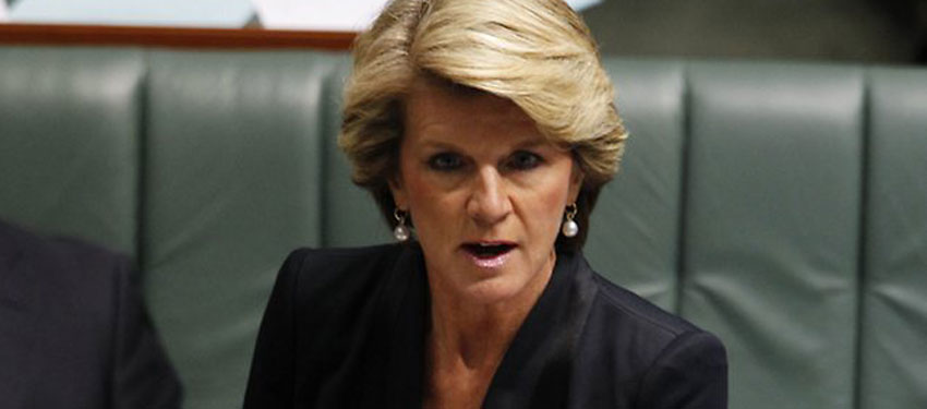 Julie Bishop condemns gay concentration camps in Chechnya