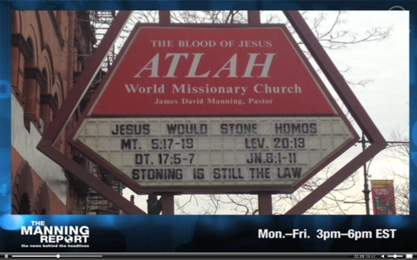 Vandalism of homophobic church sign ruled a “hate crime” by NYPD