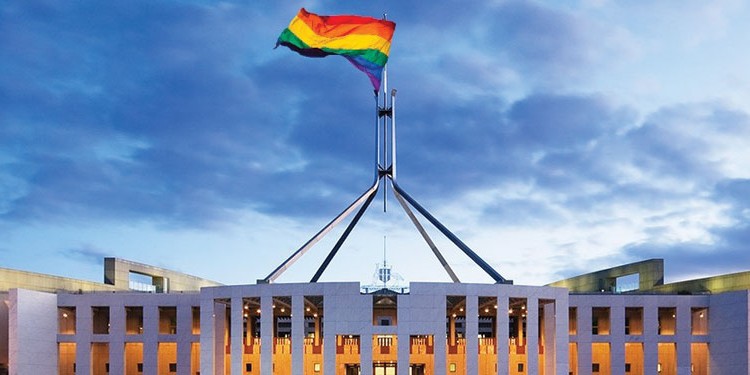 gay canberra federal parliament rainbow amendments