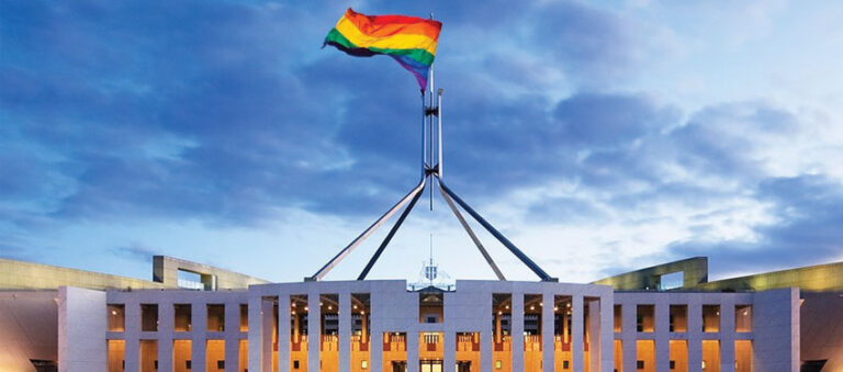 gay canberra federal parliament rainbow amendments