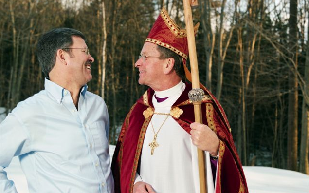 First openly-gay priest divorces husband