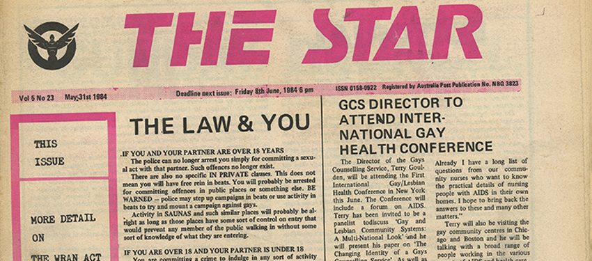 30 years on: Star Observer’s front cover when being gay in NSW was decriminalised