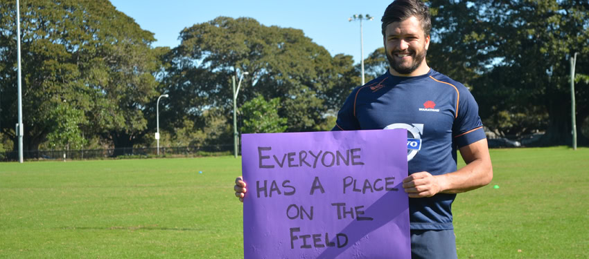 Rugby star: “Blokes like me” need to know what not to say on the pitch