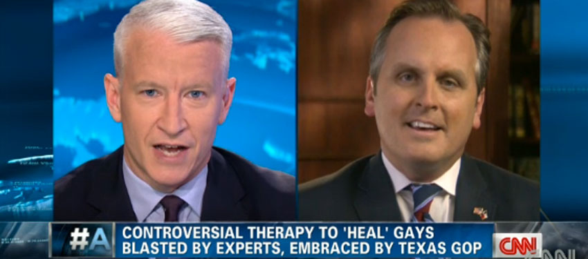 Anderson Cooper’s smackdown to Texan politician for gay conversion therapy support