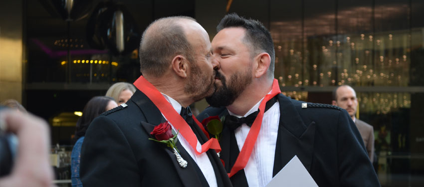 I do! First-ever British gay marriage outside the UK takes place in Sydney