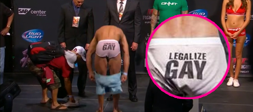 More gay support in sport from the world of UFC