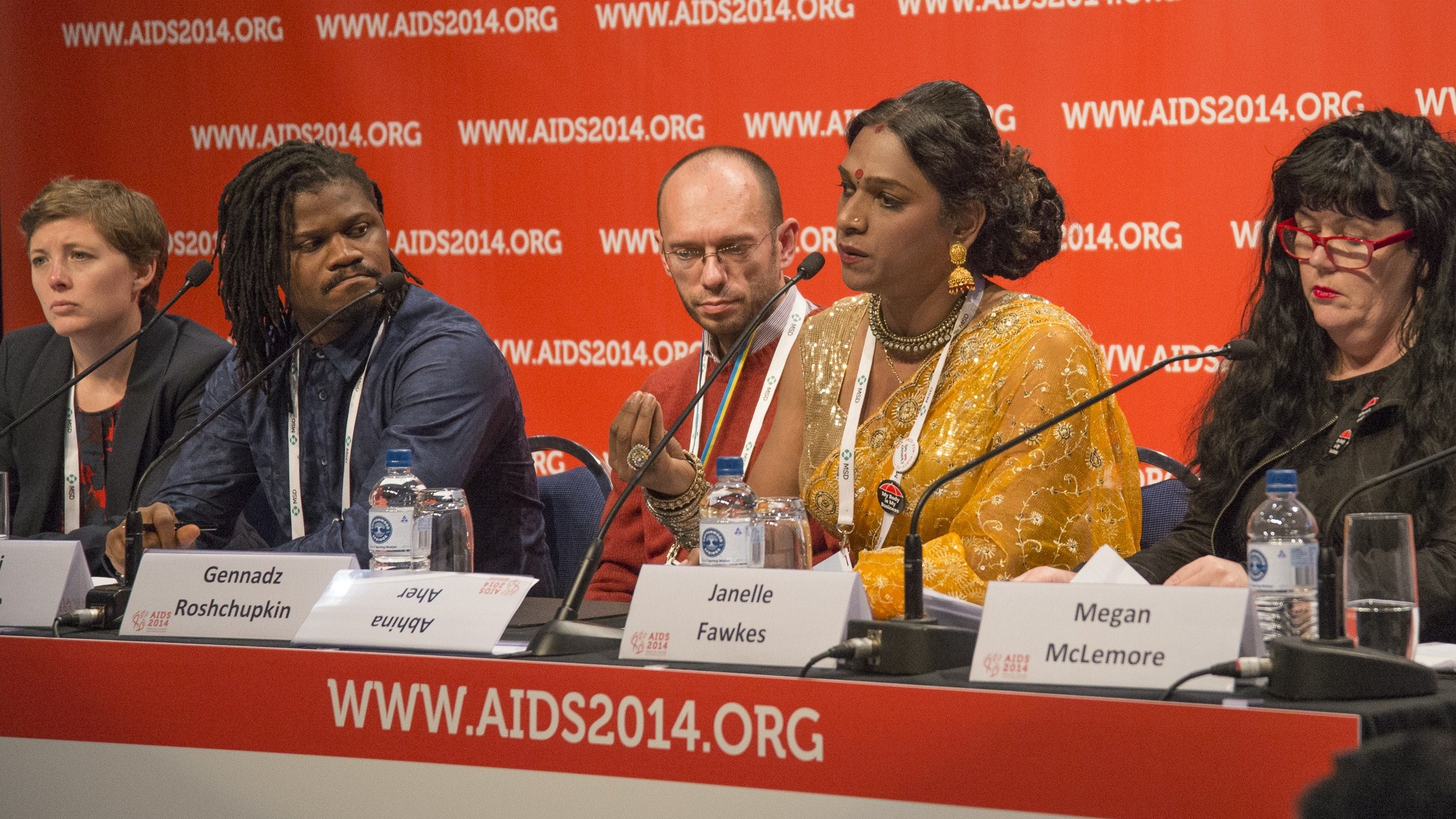 Gay Nigerian panellist to Nigerian journalist: 