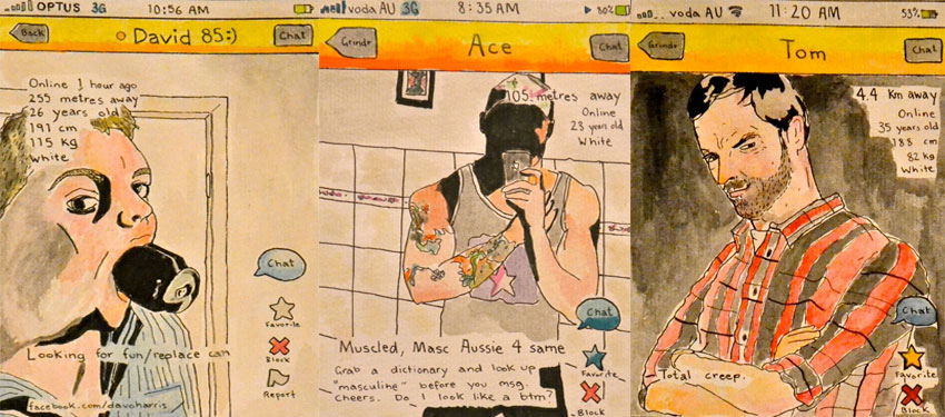 The art of Grindr profiles