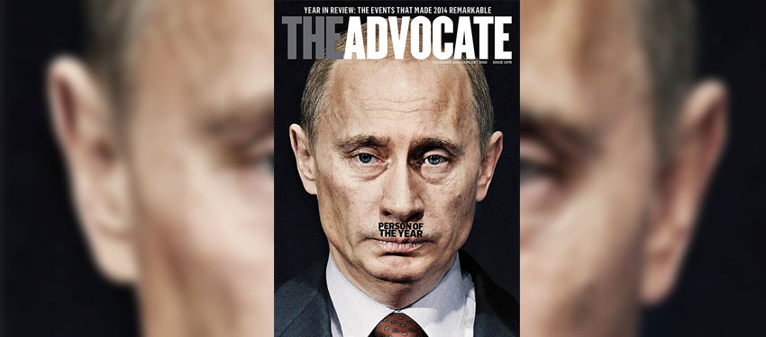 The Advocate names Vladimir Putin “Person of the Year”