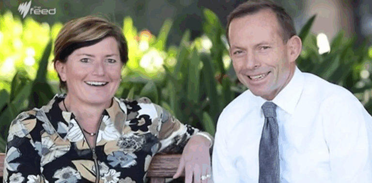Christine Forster (left) is a Liberal councillor for City of Sydney and the lesbian sister of Prime Minister Tony Abbott (right), who opposes marriage equality.