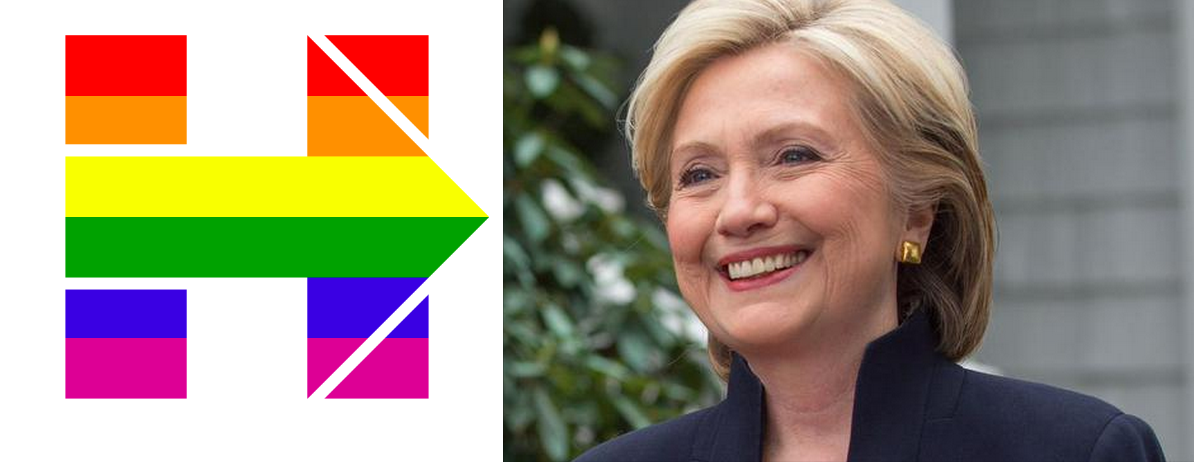 Hillary Clinton reiterates support for gay marriage with logo change