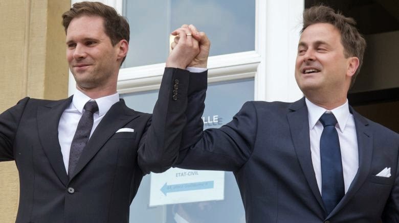 Luxembourg PM marries his same-sex partner