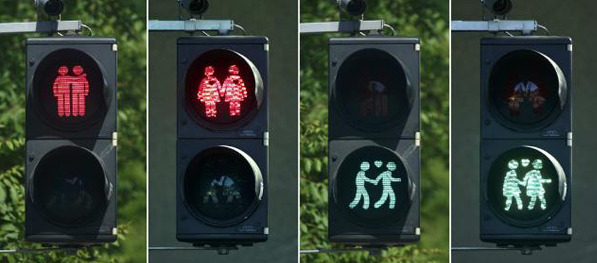 Vienna installs gay crossing lights ahead of Eurovision