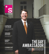 The July edition of Star Observer, featuring US Ambassador to Australia John Berry on the cover. (PHOTO: Frank Farrugia; Same Love Photography)