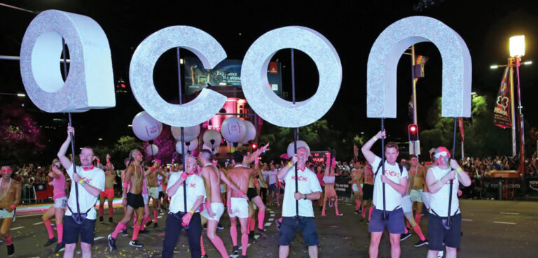 ACON health mardi gras parade training