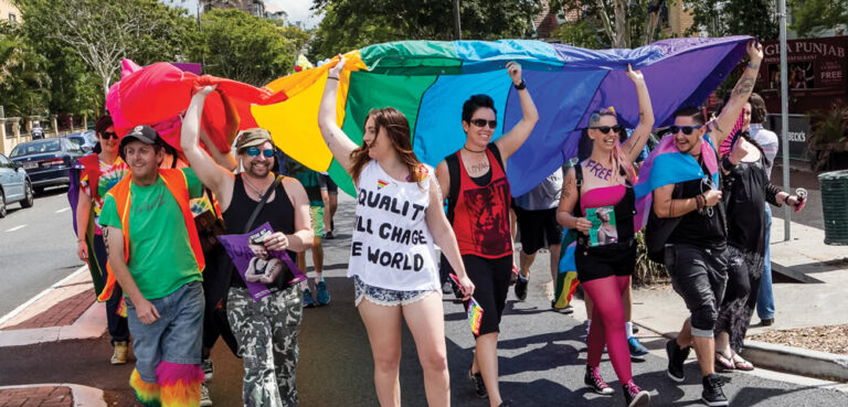 A snapshot of Brisbane Pride 2014 (PHOTO: Brendan Burke; Star Observer)