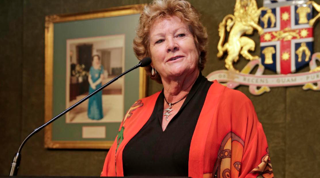 NSW Health Minister Jillian Skinner speaking at the 30th anniversary celebration of ACON. (PHOTO: Ann-Marie Calilhanna; Star Observer)