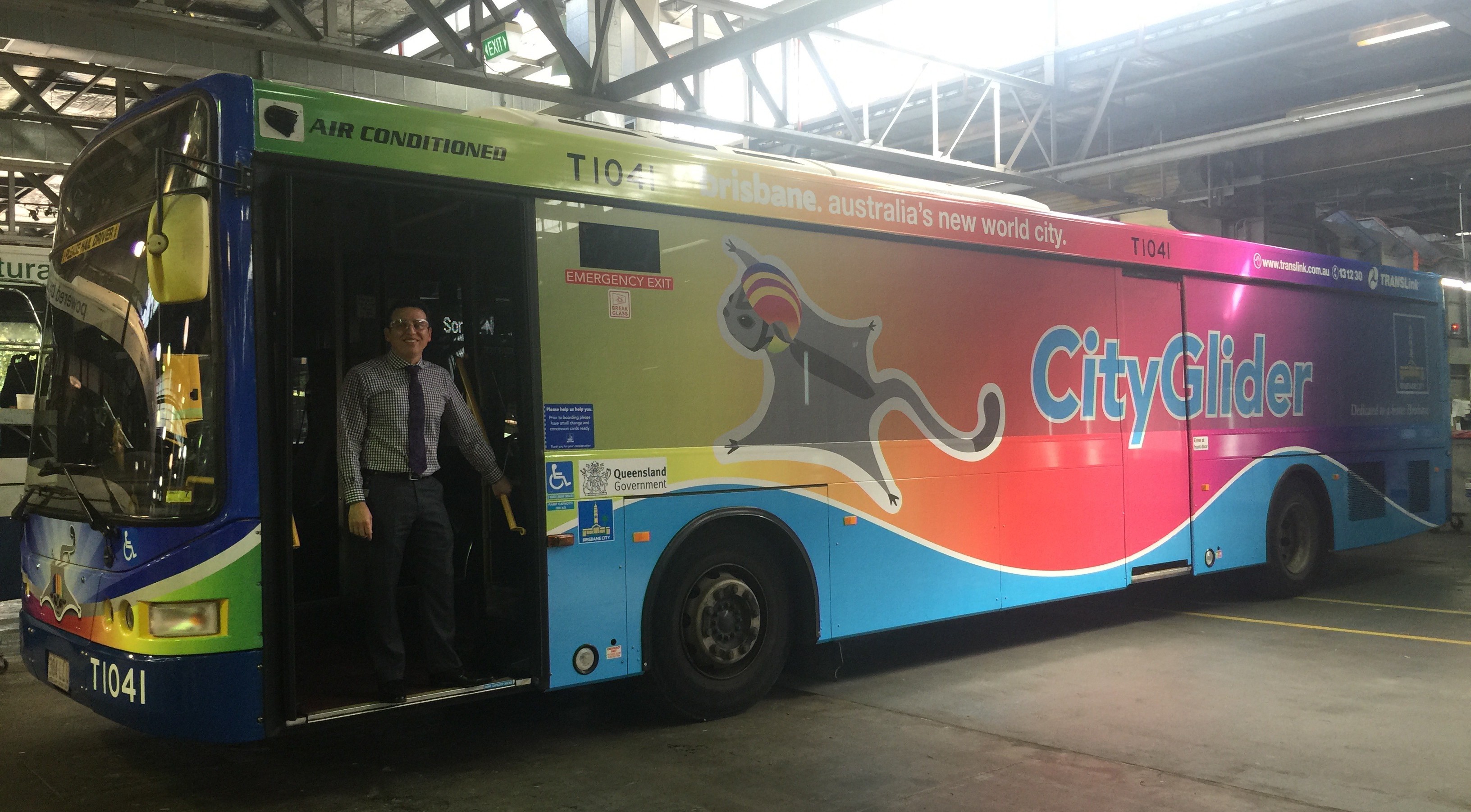 New rainbow bus for Brisbane & uniformed ambulance, police officers to march in city’s pride parade for the first time