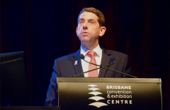Queensland Health Minister at the World STI Conference in Brisbane (PHOTO: David Alexander; Star Observer)