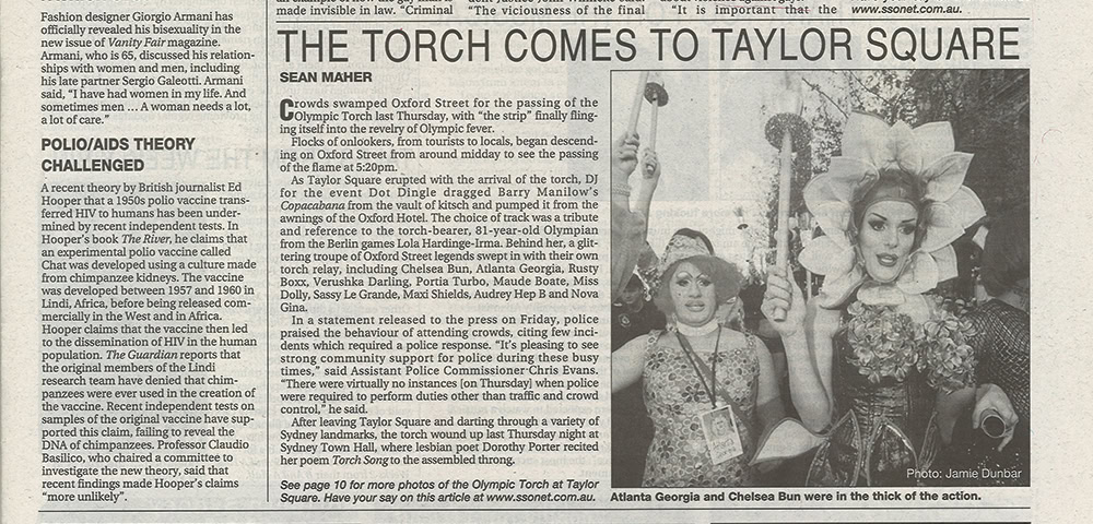 Throwback: When the Olympic Torch came to Sydney’s Oxford St