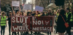 Melbourne’s Slut Walk is a march through the city streets in protest of the slut-shaming and victim-blaming culture around rape that permeates society. (PHOTO: Briannagh Clare Photography)