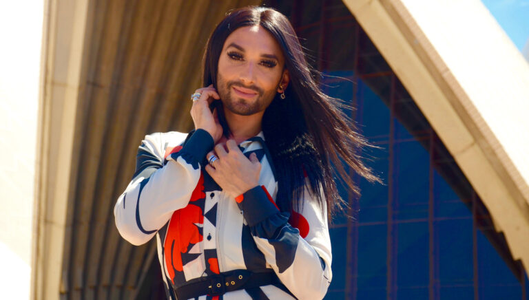 Conchita Wurst, who has been in Australia the past few days for Adelaides Feast Festival, will return to Australia once again early 2016 as part of the Sydney Gay and Lesbian Mardi Gras festival line-up.