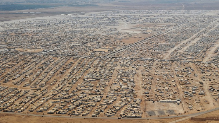 The Zaatari refugee camp in Jordan is home for 160,000 refugees who have escaped the Syrian civil war.