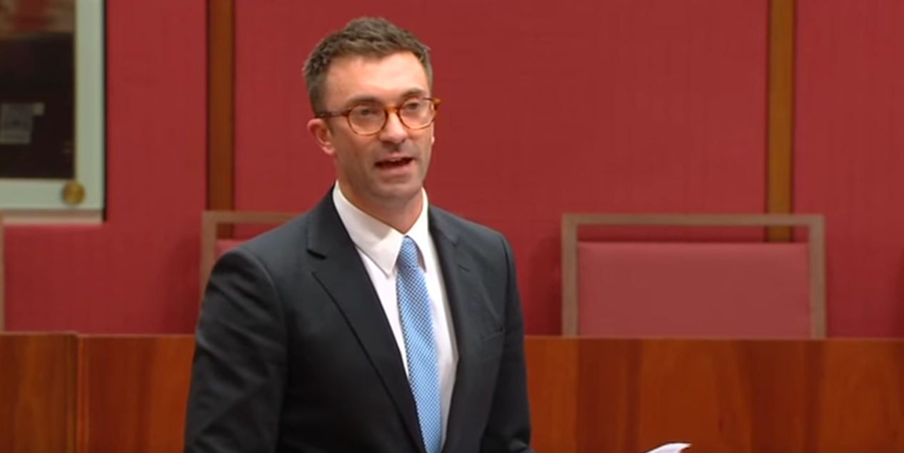 Greens Senator Robert Simms slams Tony Abbott for speech to anti-gay group