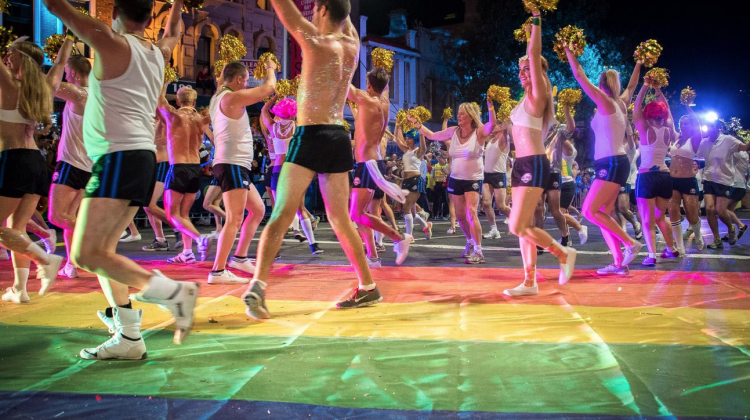 Dr Mark's Marching Academy in the 2015 Sydney Gay and Lesbian Mardi Gras Parade (Supplied photo)