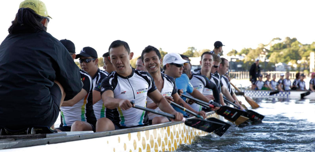 Different Strokes dragon boat training