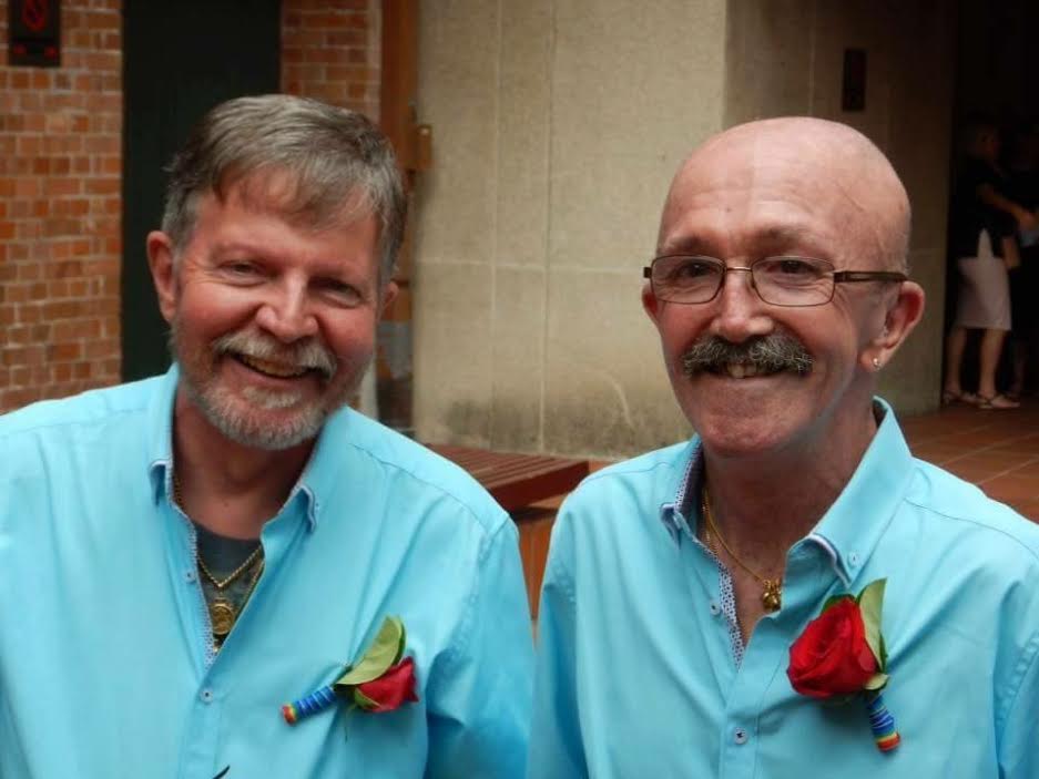 Gay couple mark first Civil Union in Queensland