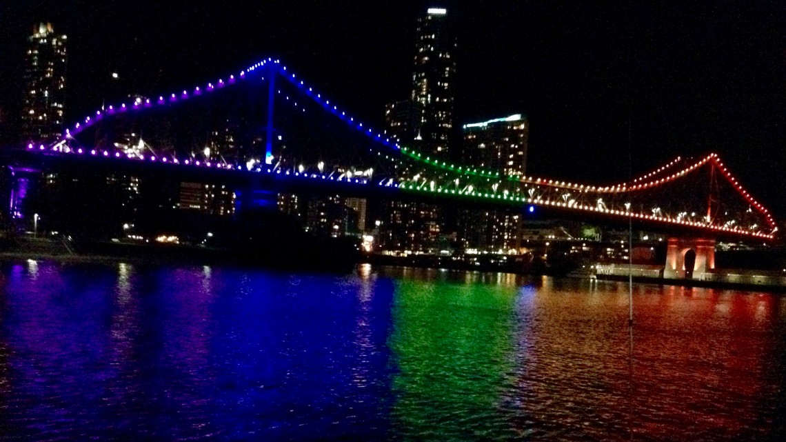 IDAHOBIT Story Bridge Brisbane (Photo: Phil Browne; BLAG)