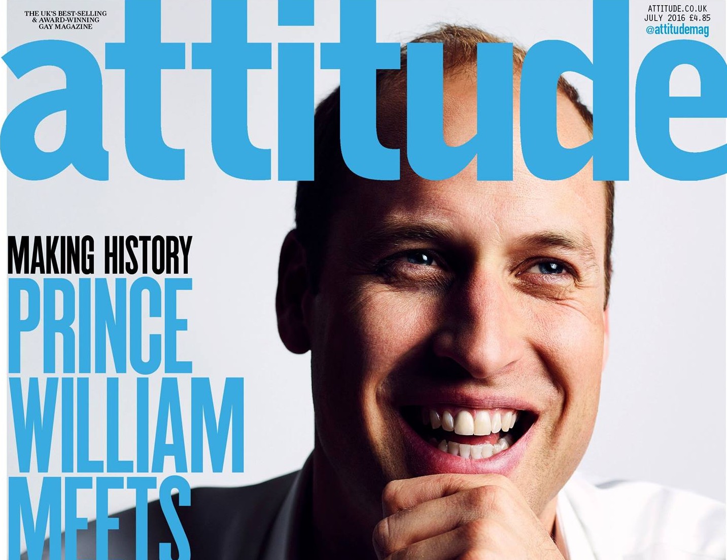 Prince William is first royal to be on front page of an LGBTI magazine