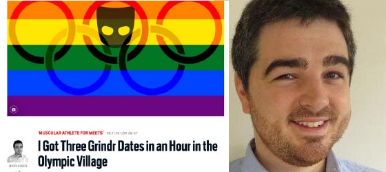 Straight writer uses Grindr to out Olympic athletes in Rio