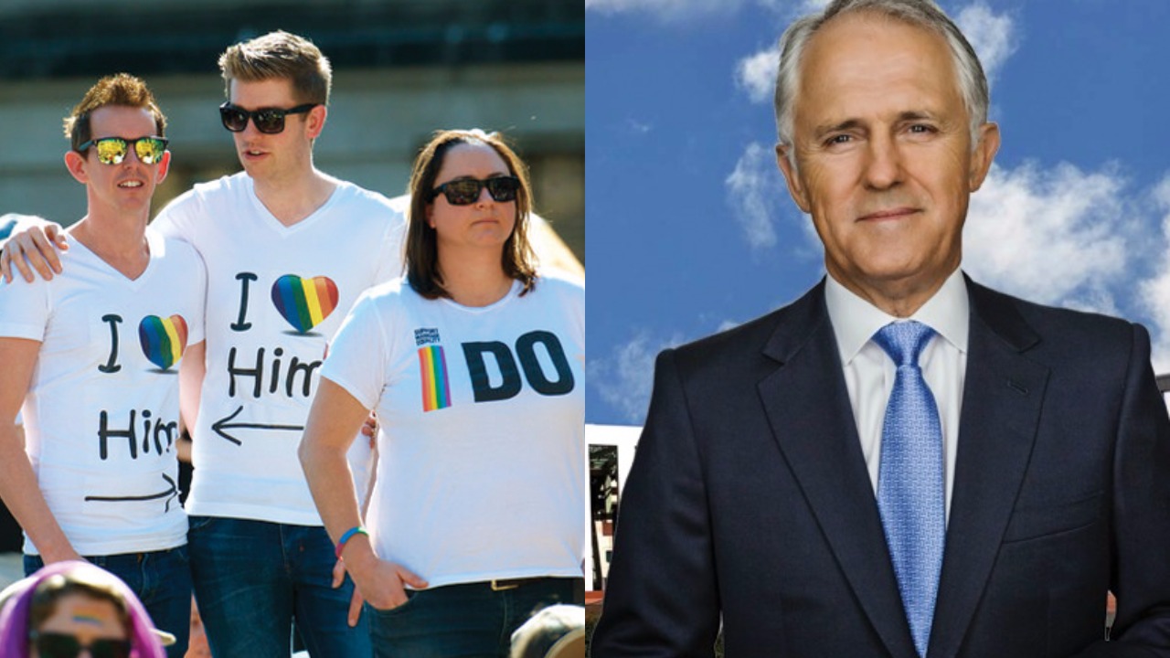 Support for marriage equality rises while confidence in Turnbull plummets