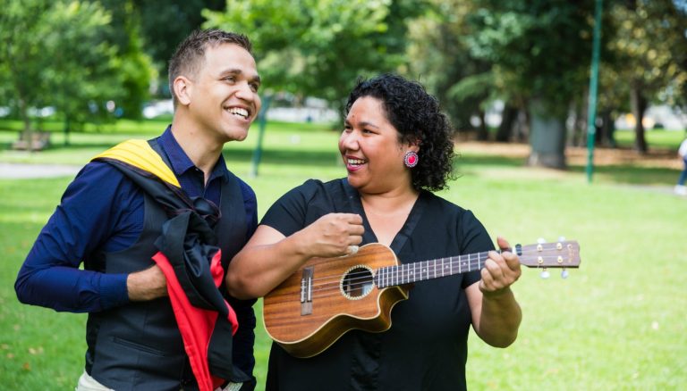 Mark Nannup and Jessie Lloyd
