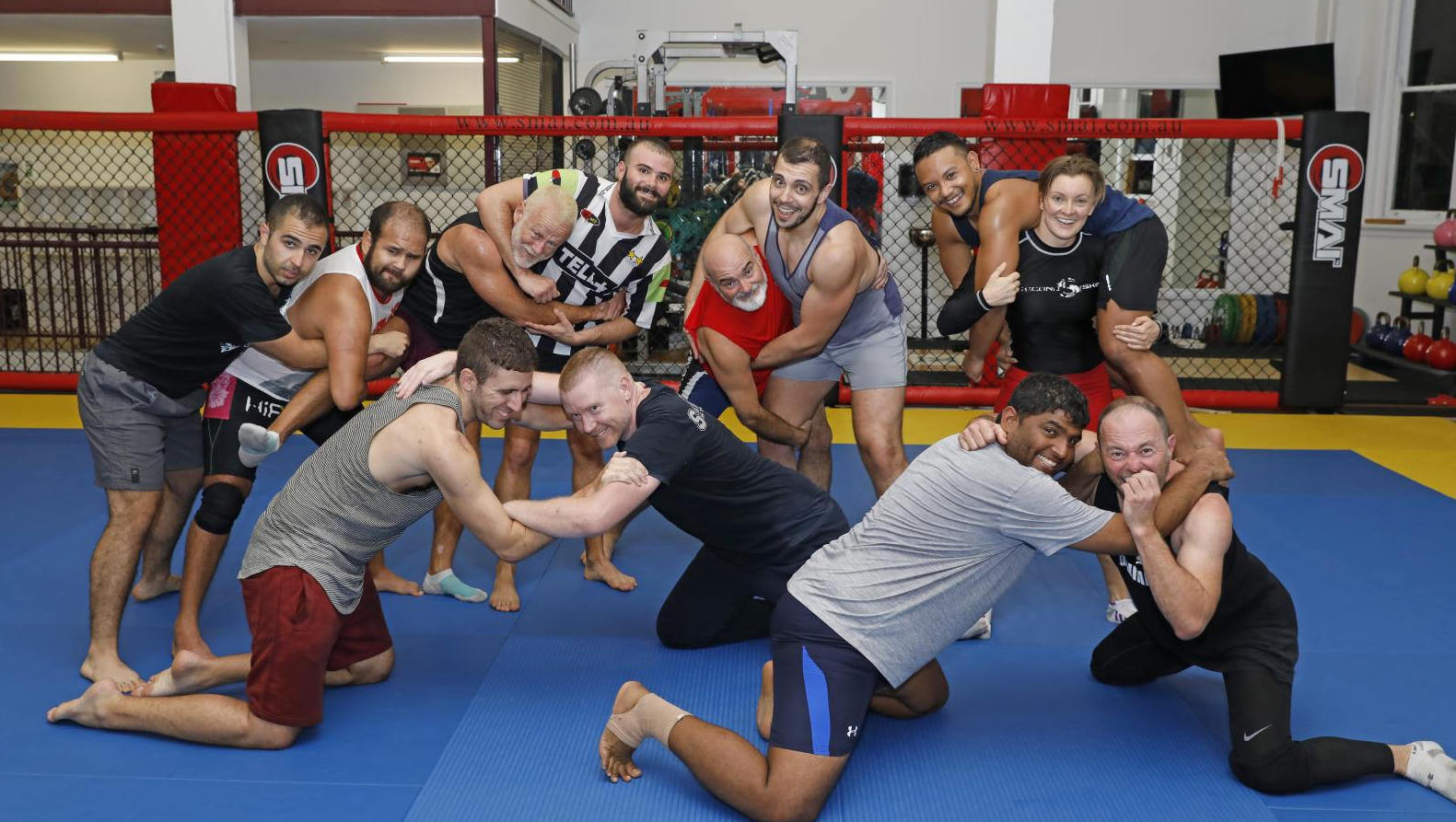 Sydney Silverback wrestling training