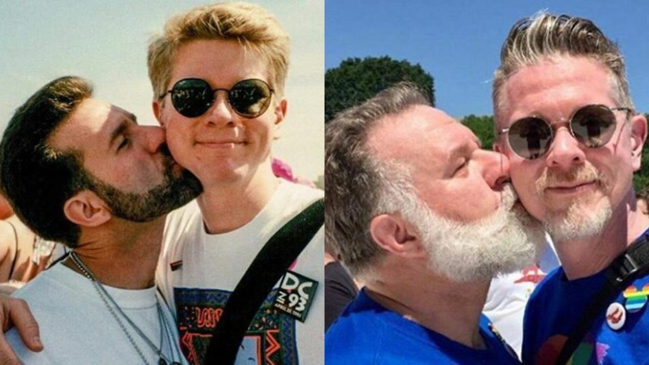 Cute couple recreates photo from Pride marches 24 years apart